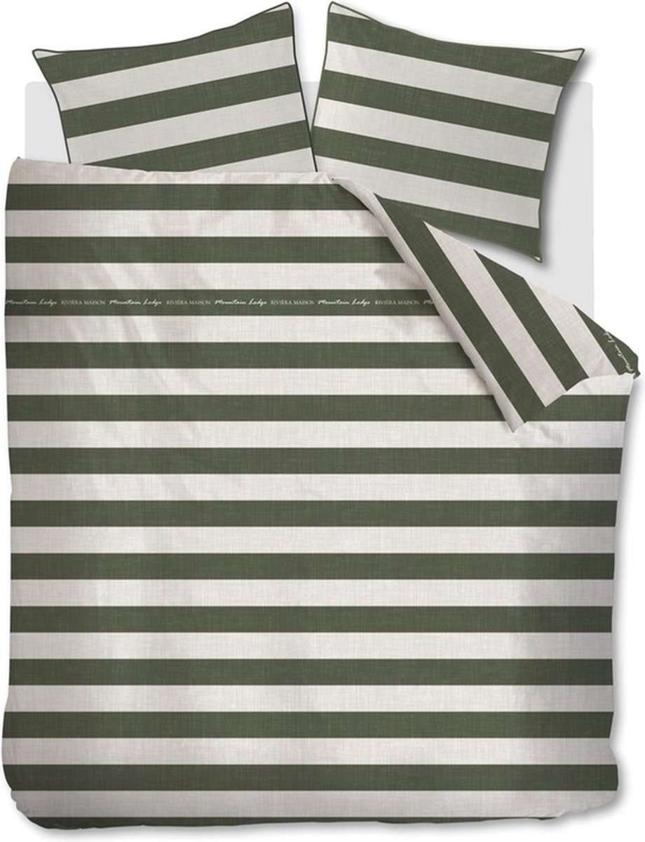 Rivièra Maison Brayden Dekbedovertrek 200 x 200/220 cm - Groen