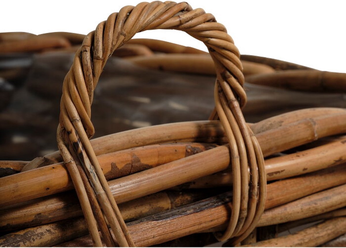 Giga Living - Mand Calais Vierkant Klein Set van 2 Naturel Rotan