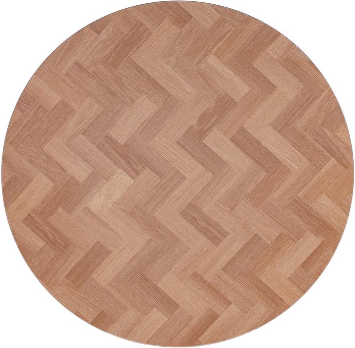 MaximaVida rond tafelblad Copenhagen 75 cm - HPL fishbone look