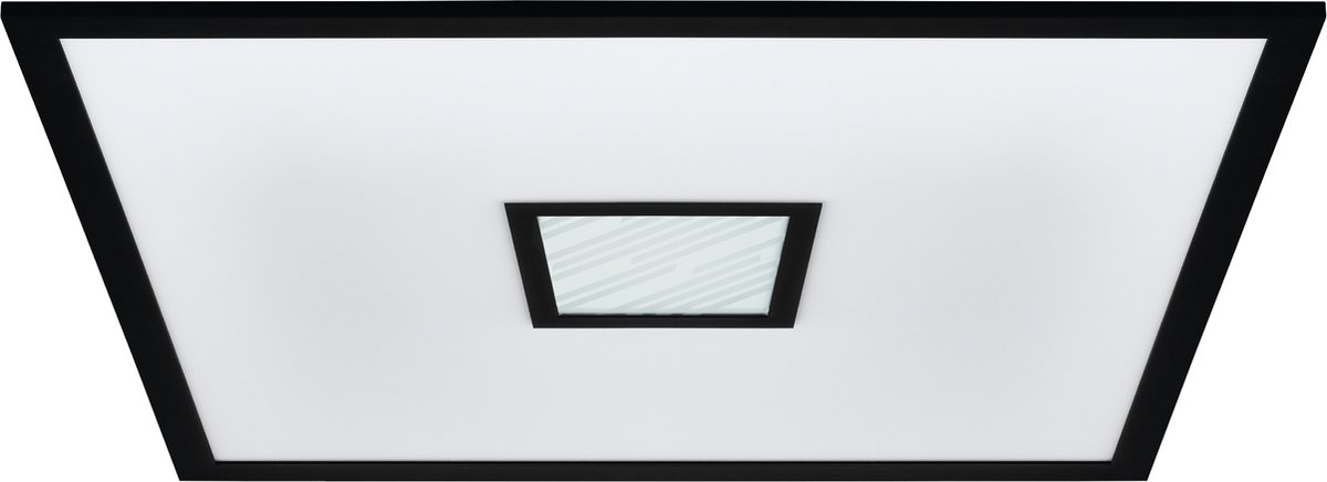EGLO Bordonara Plafondlamp - LED - 59,5 cm - Zwart|Wit - Dimbaar