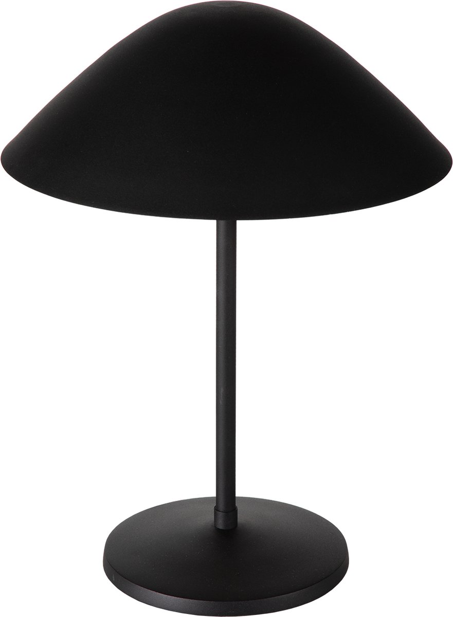 Atmooz Elan - Tafellamp - Zwart & Goud - Paddestoelvormig - 34x34x45cm