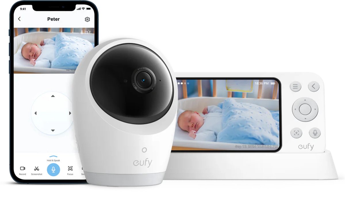 Eufy Baby Monitor E21 Slimme Binnencamera Wit