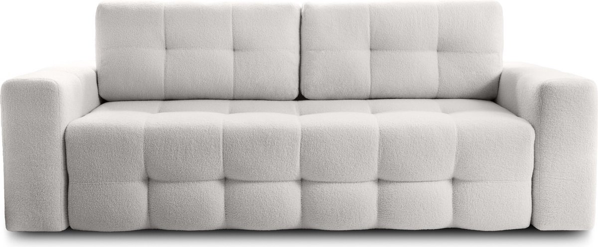 Trae Mobler Lussi 3-Zits Slaapbank Naturel Bouclé