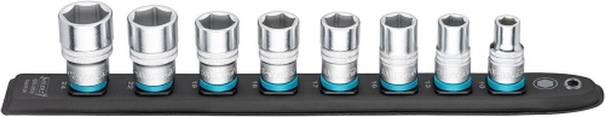 HAZET SmartRail · Flexibele kunststof opsteekstrip 900-SR/8 · 1/2 inch (12,5 mm) vierkant hol · 8-delig · 10 · 13 · 16 · 17 · 18 · 19 · 22 · 24
