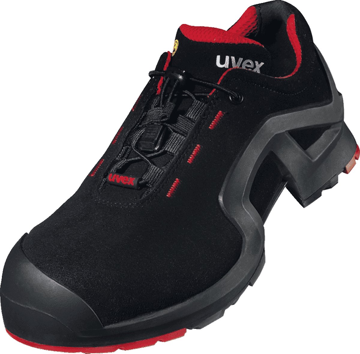 uvex 1 support 8516242 Lage veiligheidsschoenen ESD S3 Schoenmaat (EU): 42 Rood/zwart 1 paar