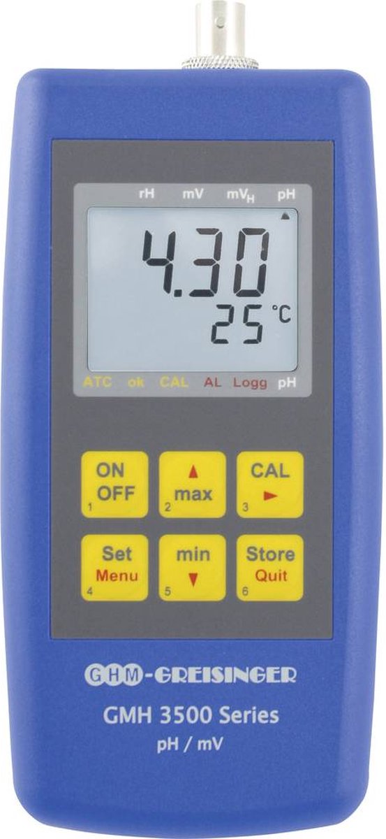 Greisinger GMH 3511 Combimeter pH-waarde, Redox (ORP), Temperatuur