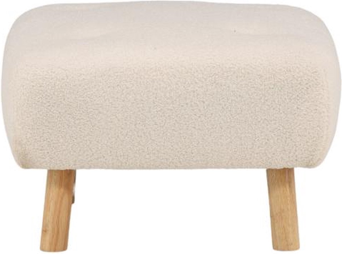 Svea - Kai poef - teddy - wit