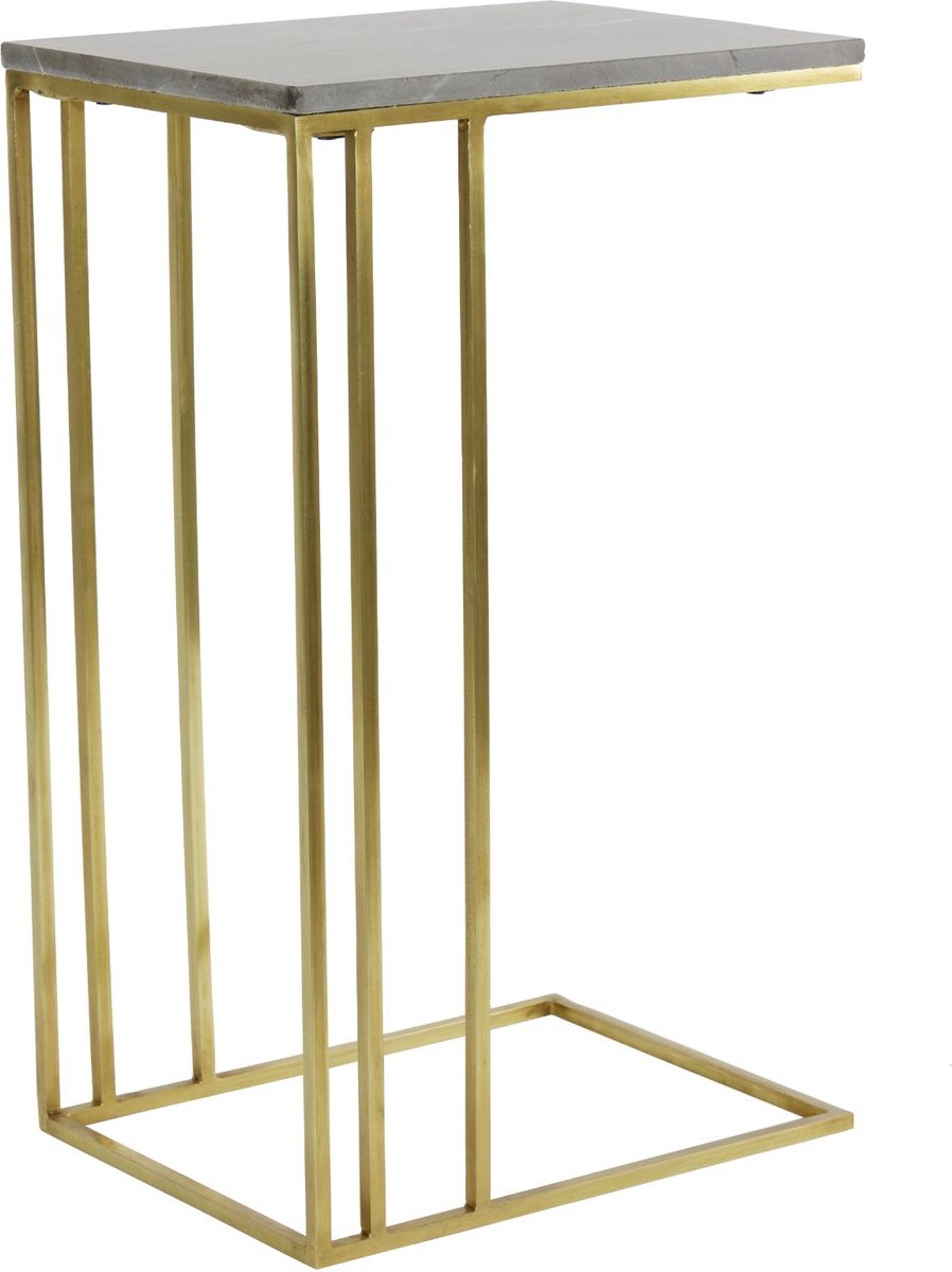 Light & Living Bijzettafel Roshan - Bruin - 41x31x71cm