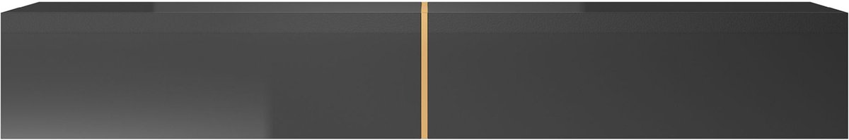 NADUVI Collection Emma Tv-meubel - B 200 cm - Zwart/Goud