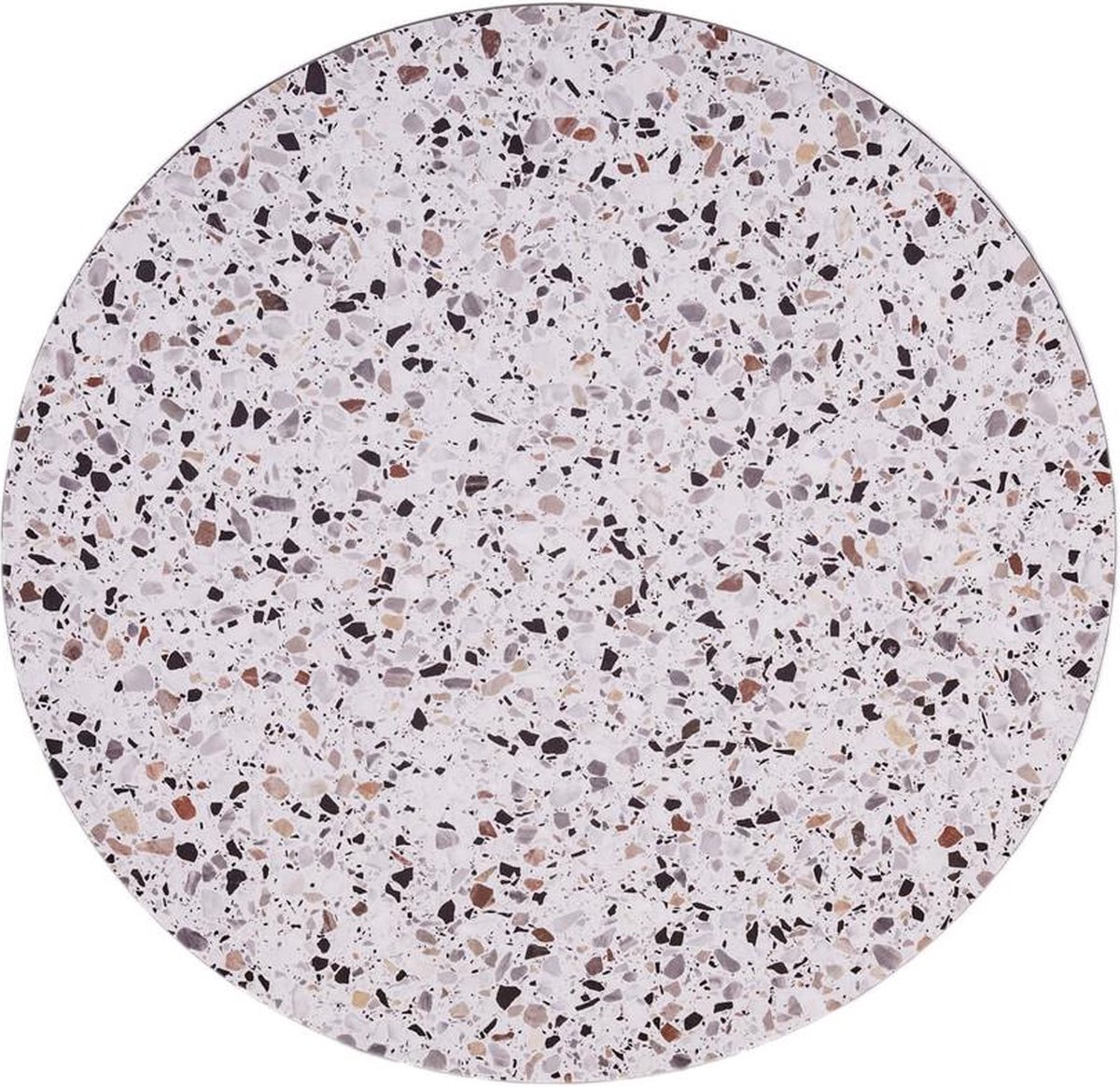 MaximaVida rond tafelblad Lucca 75 cm - HPL terrazzo look