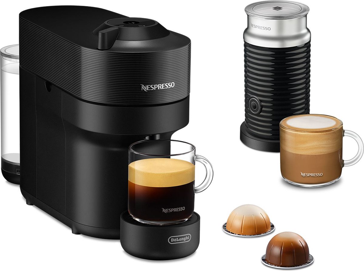 Nespresso Vertuo Pop ENV90.BAE machine met cups van DeLonghi - Zwart