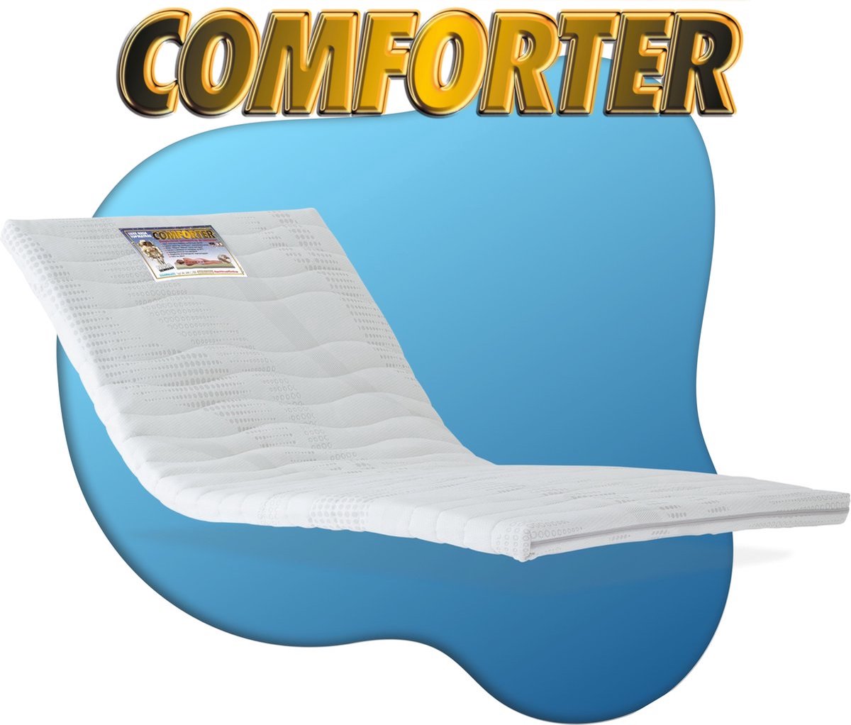 Comforter - Traagschuim Topmatras - 90x210cm