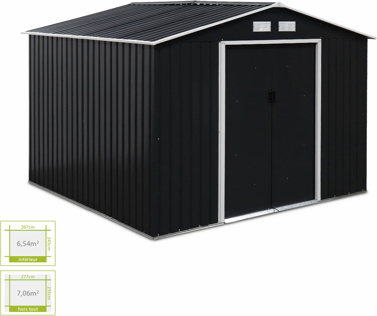 sweeek - Metalen tuinhuisje 7,06m²