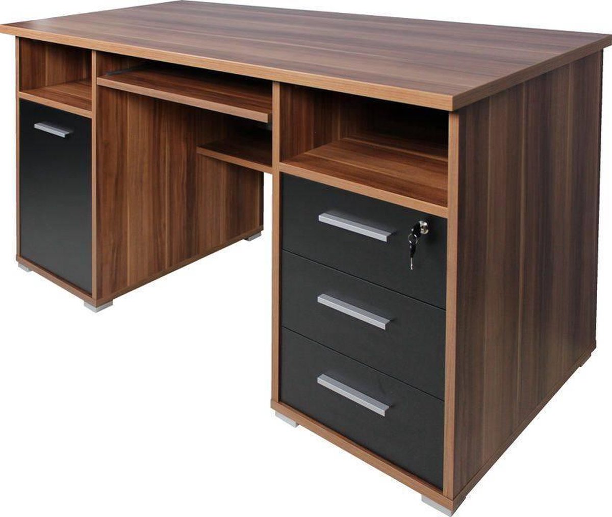 Germania Centro Bureau Walnoot|Zwart