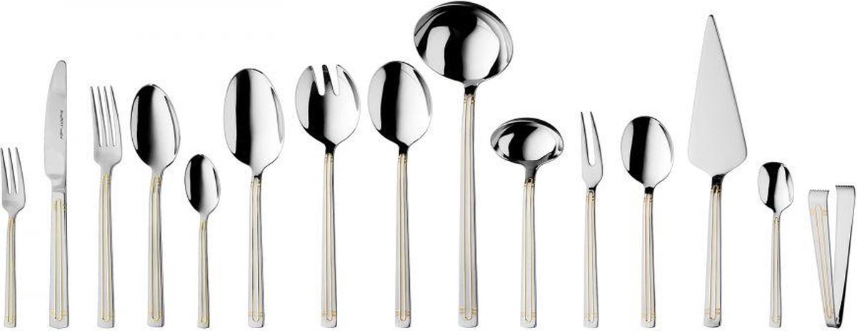 72-delig Heritage bestekset, Zilver|Goud - Roestvrij staal - BergHOFF|