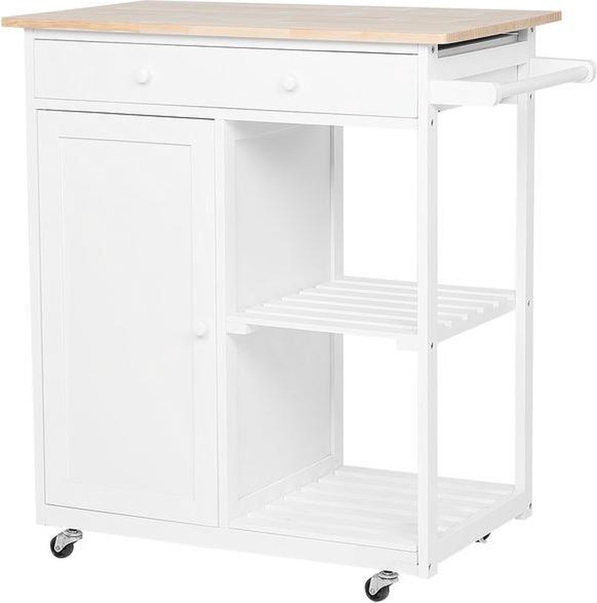 Beliani - TRAPANI - Keukentrolley - Wit - MDF