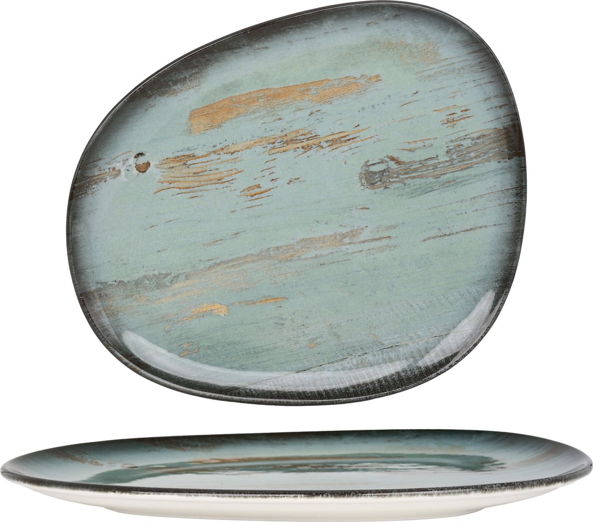 Bonna Dinerbord - Madera - Porselein - 33 cm - set van 6