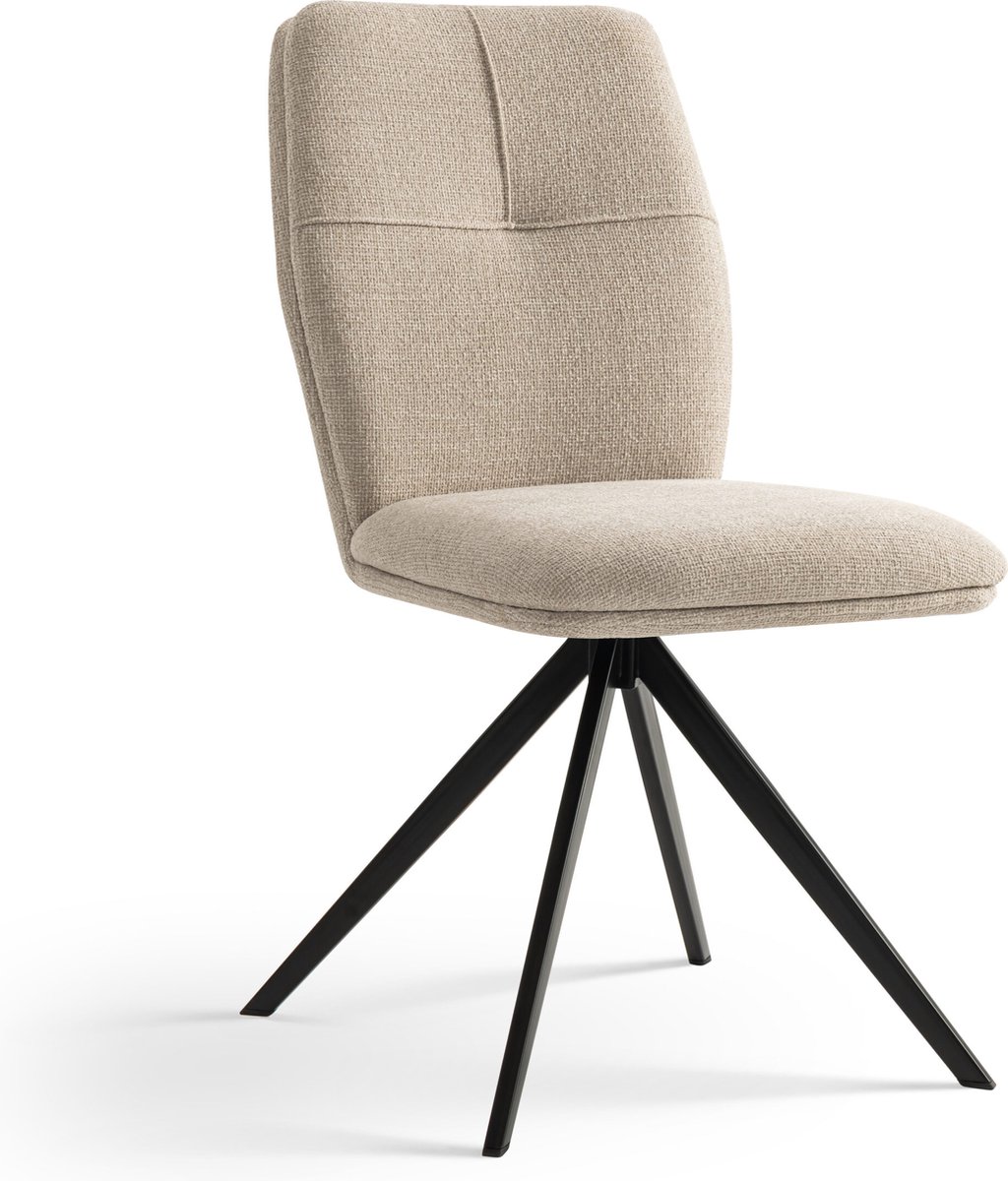 Furnihaus Eetkamerstoelen set van 4 - Emma - Beige - Stof