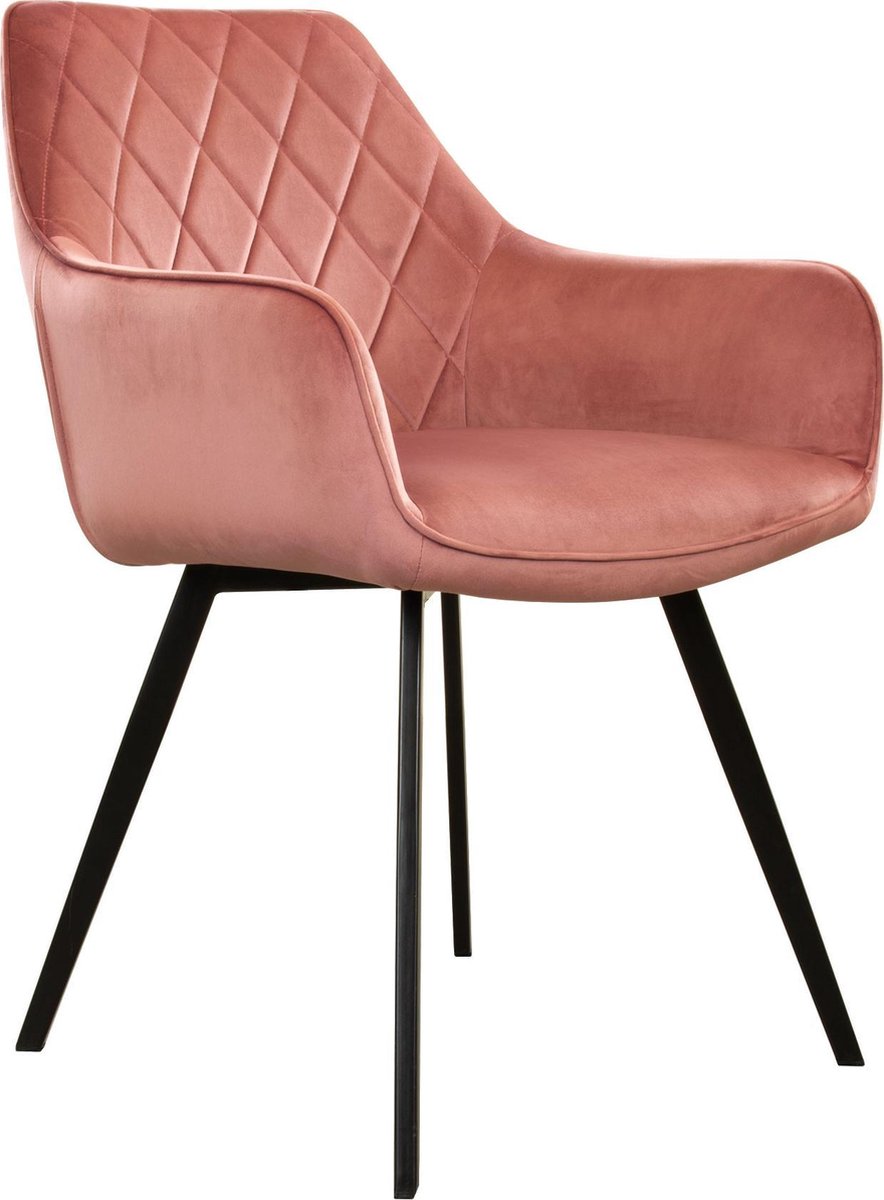 Kick eetkamerstoel Karl Velvet - Roze