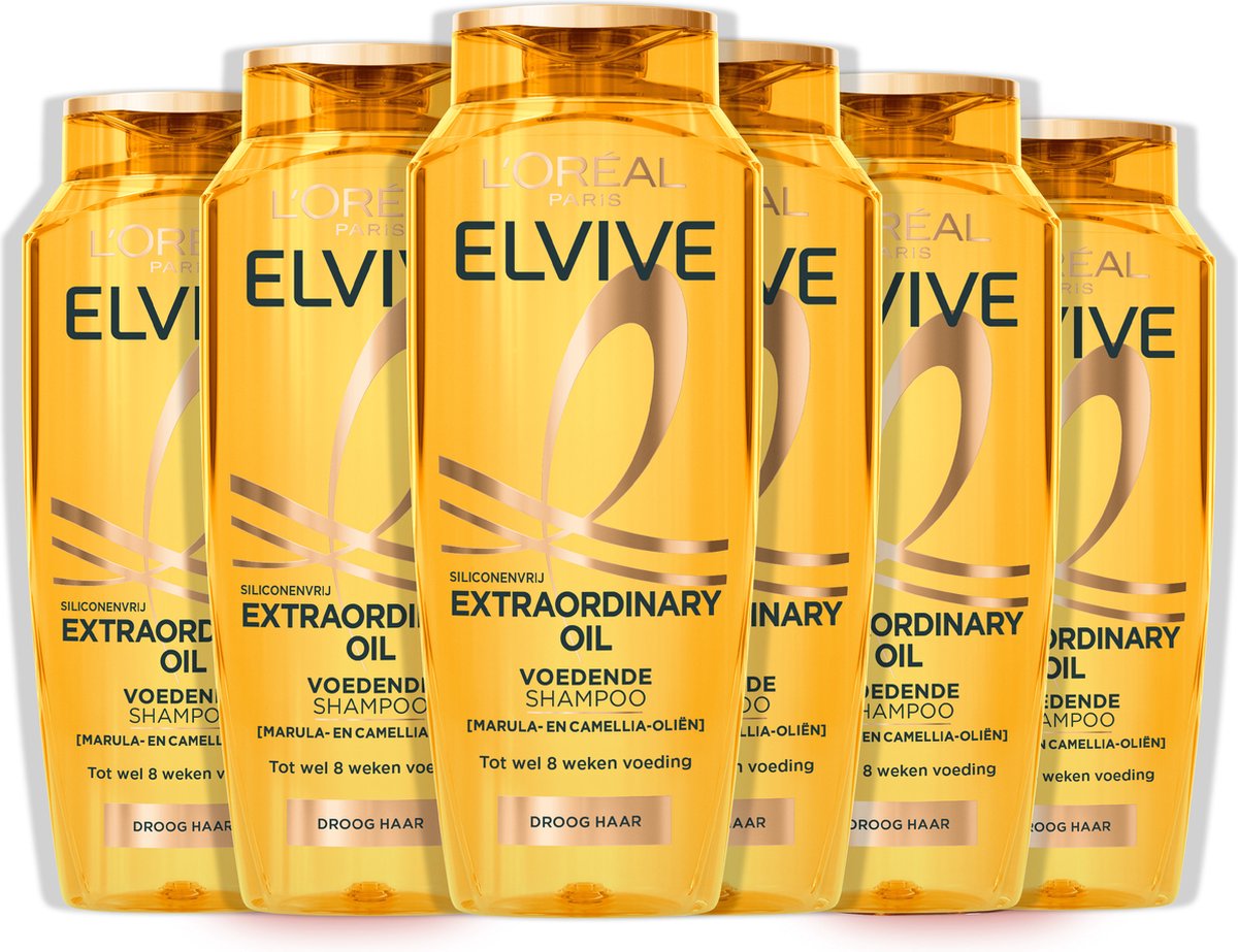 6x L'Oréal Elvive Extraordinary Oil Shampoo 250 ml