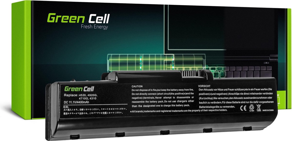 Green Cell AC01 Laptopaccu 11.1 V 4400 mAh Acer
