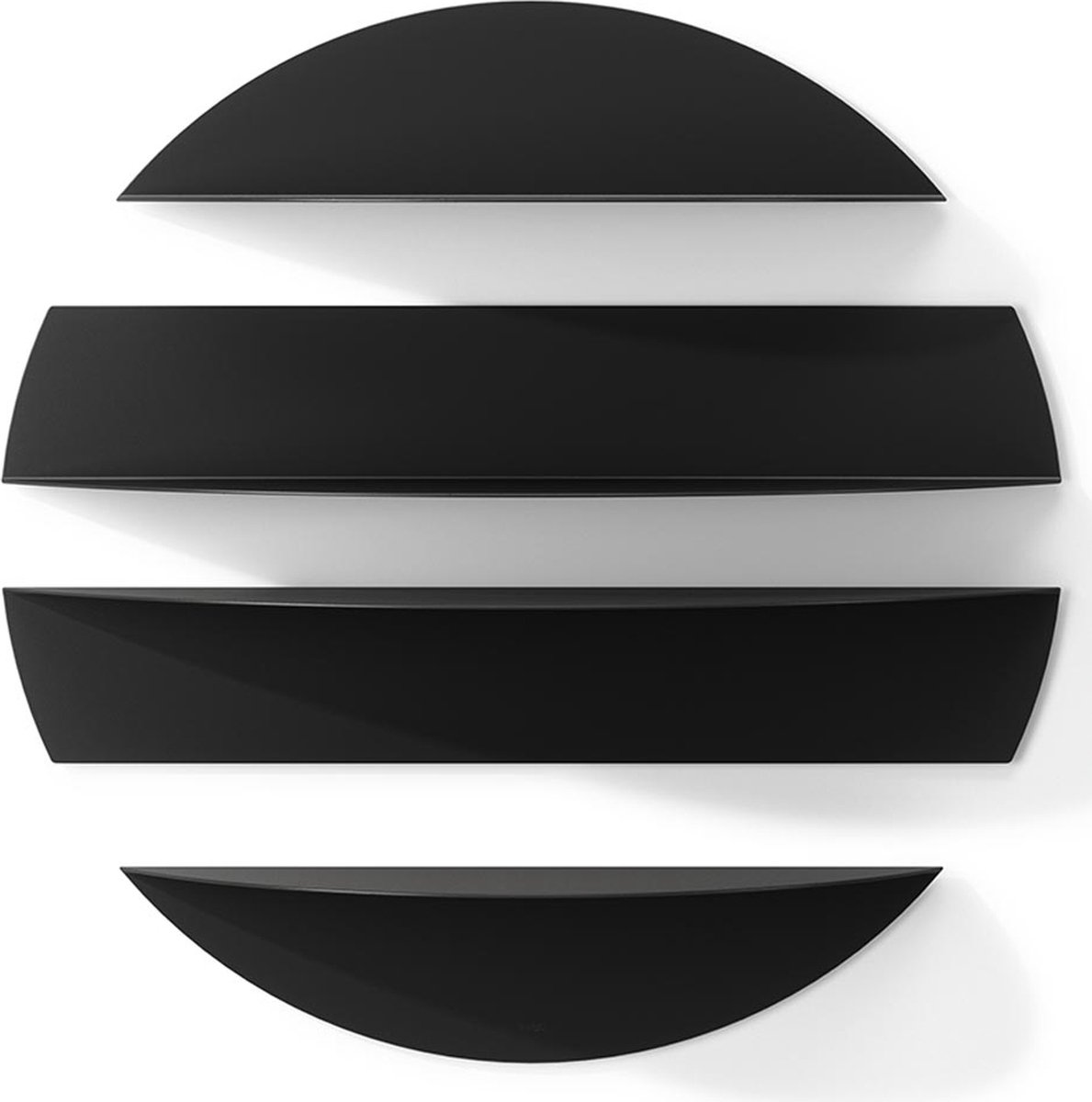 Umbra Solis Wandplank - Set van 4 - Zwart