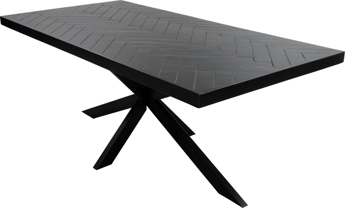 Kick eettafel Hugo - 180cm - Zwart
