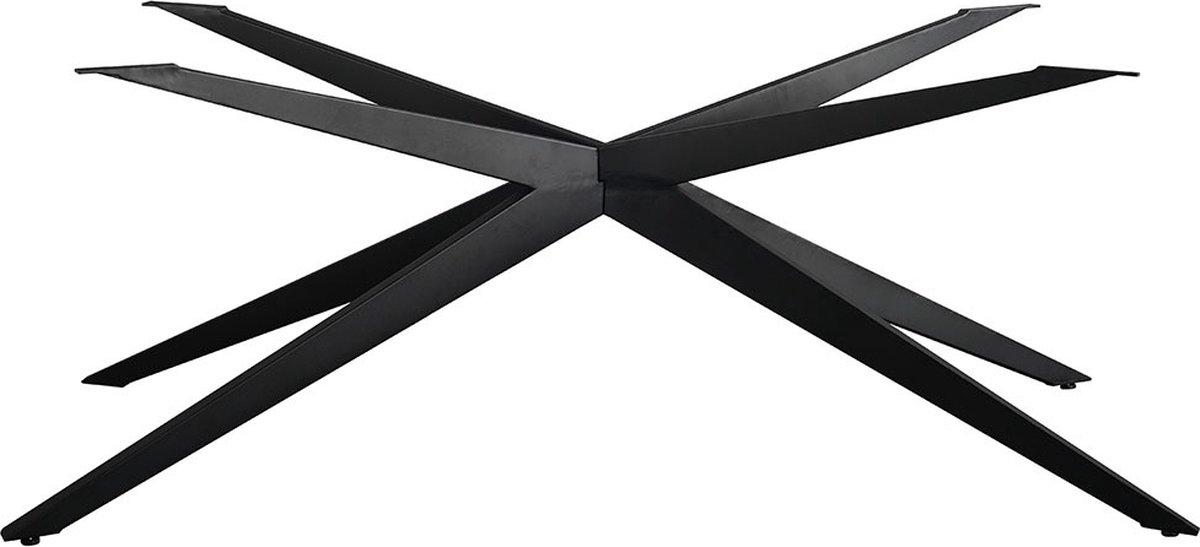 Bronx71 Tafelonderstel spinpoot Torben metaal zwart 180 x 90 cm