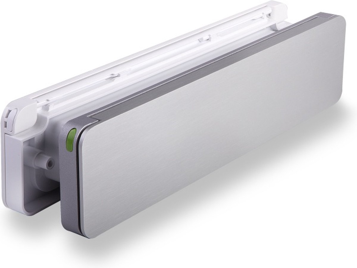 Homebox brievenbus - buitenklep geanodiseerd aluminium binnenklep wit RAL9010
