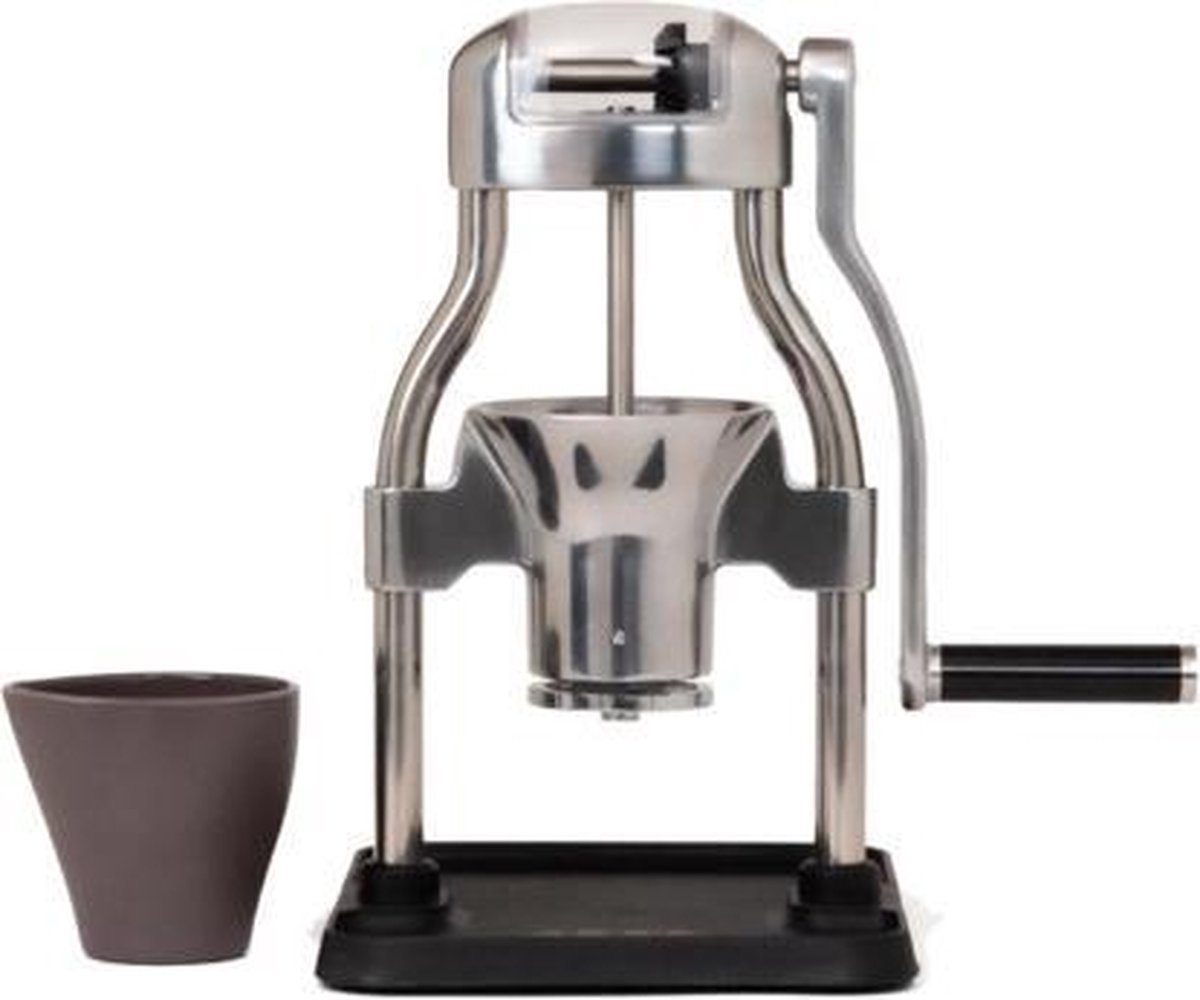ROK GrinderGC Koffiemolen handmatig, staal molenstenen - Zilver