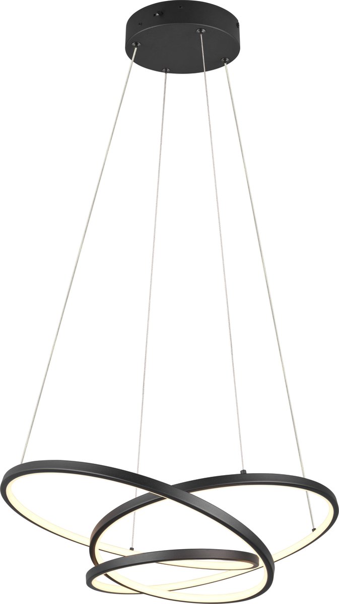 Trio Darvin Hanglamp B 64 x D 49 cm - Zwart Mat