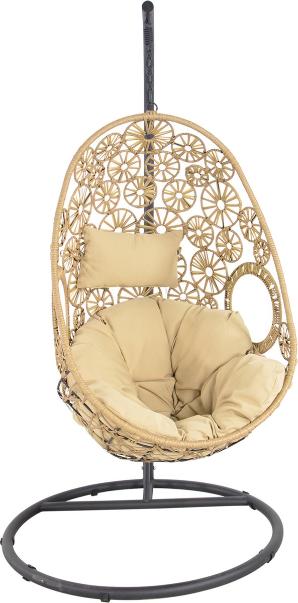 Lesli Living Flower hangstoel naturel