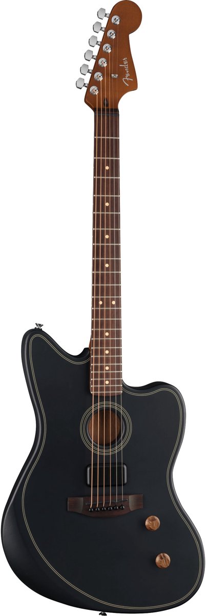 Fender Acoustasonic Standard Jazzmaster, Black RW