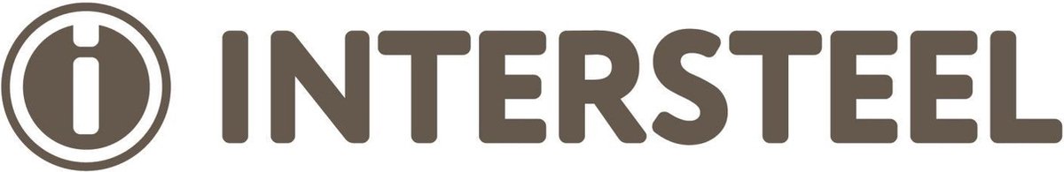 Intersteel Deurkruk Combinatie op rozet ø53x10mm PVD Messingkleur/Zwart