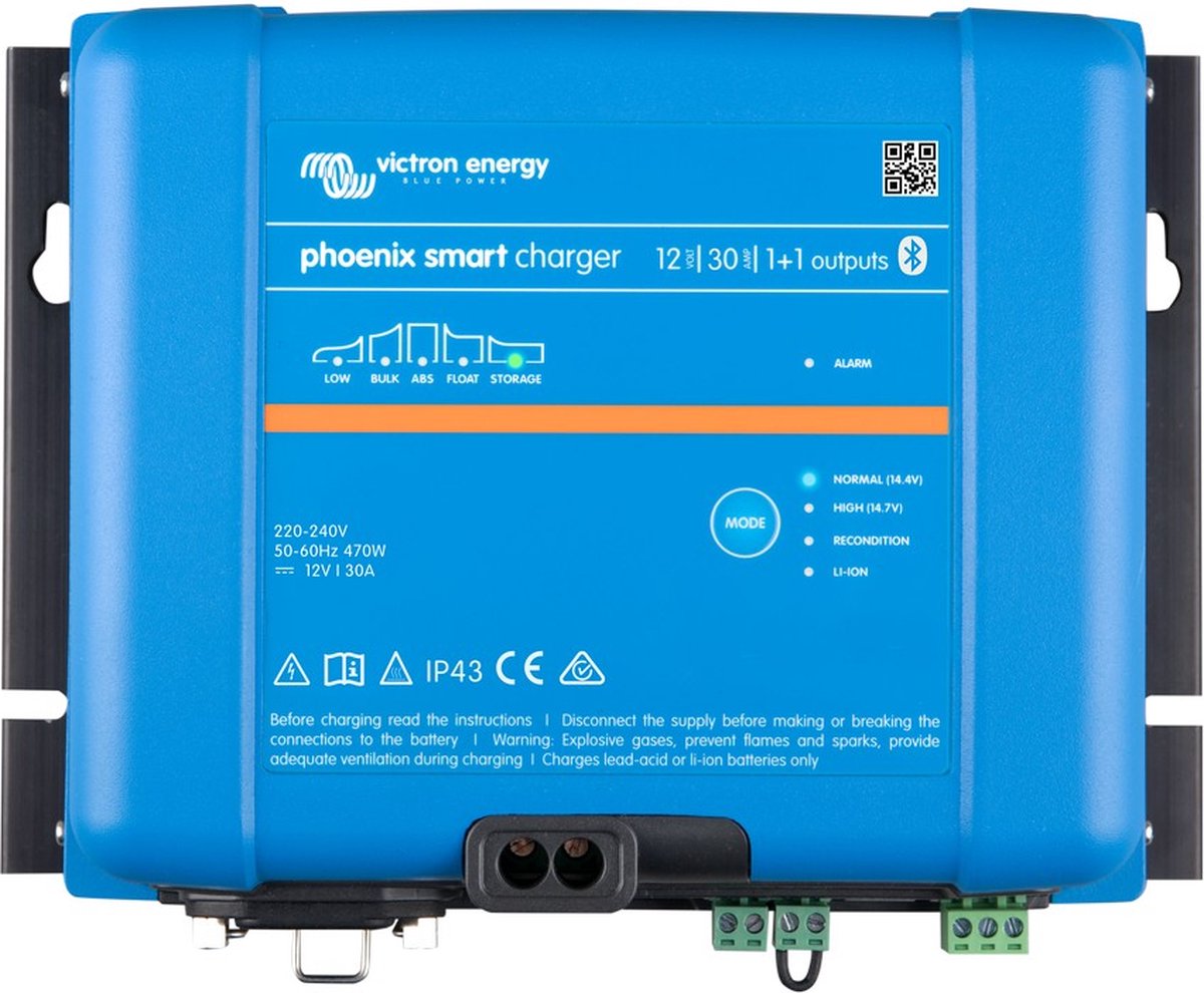 Victron Energy Phoenix Smart IP43 Charger 12/30 (1+1) 120-240V Loodaccu-lader Laadstroom (max.) 30 A