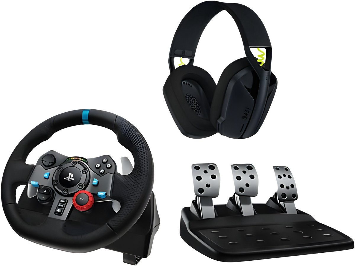 Logitech G29 Racestuur + G435 headset