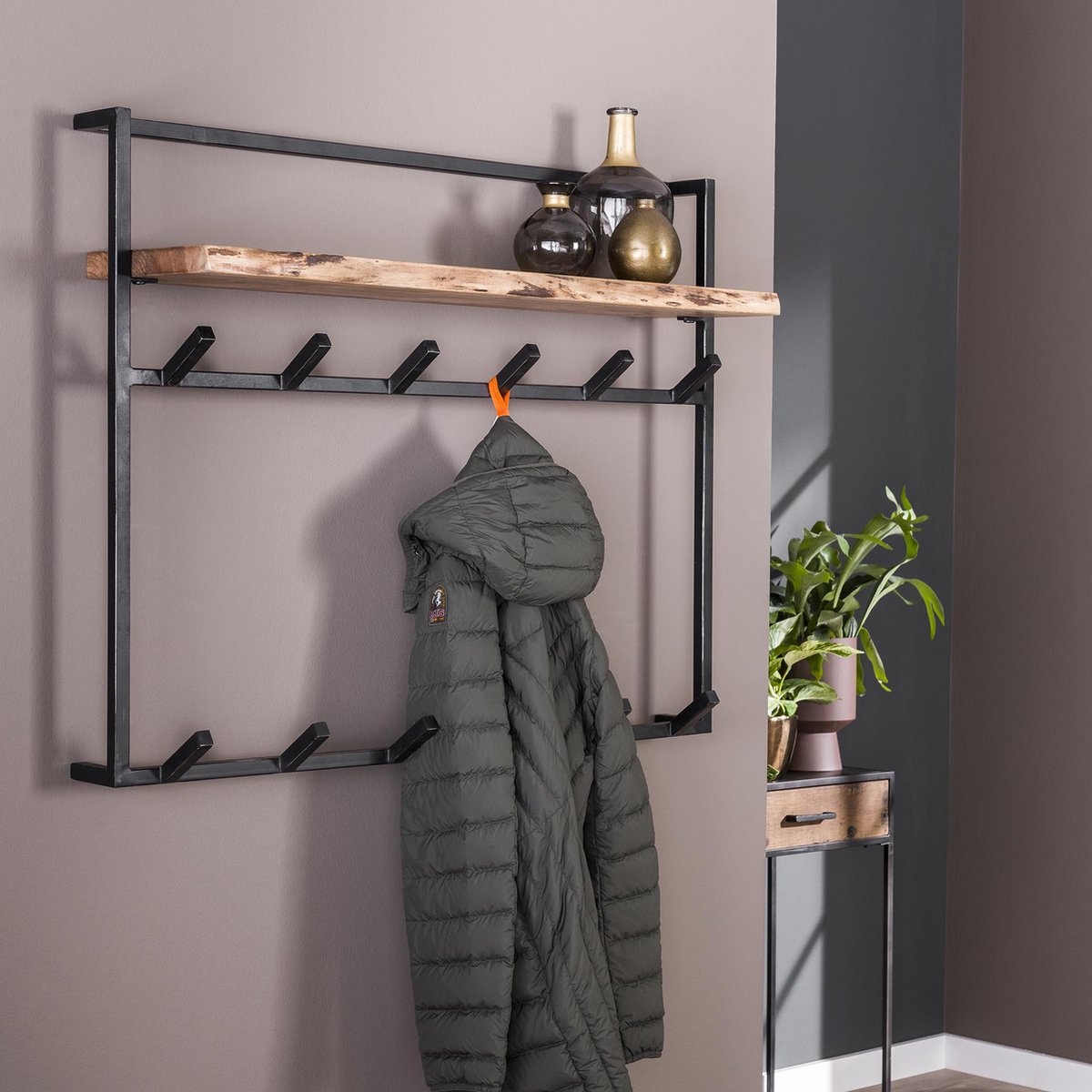 Hoyz - Kapstok Air Solid - 12 Haken - Hoedenplank