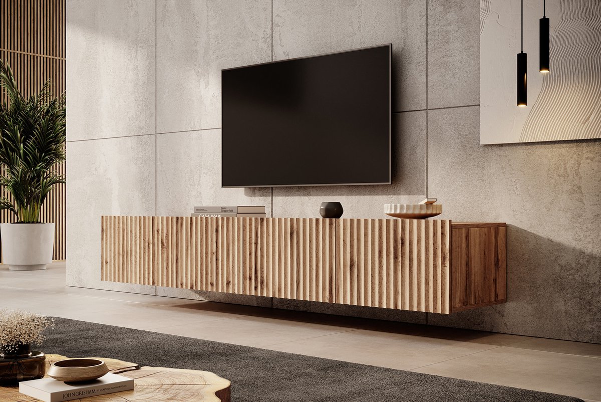 Meubella TV-Meubel Pepinos - Eiken - 200 cm