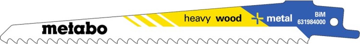 Metabo Accessoires Reciprozaagbladen | Heavy Wood + Metal | professional | 150x1,25mm | (100 st.) - 628259000