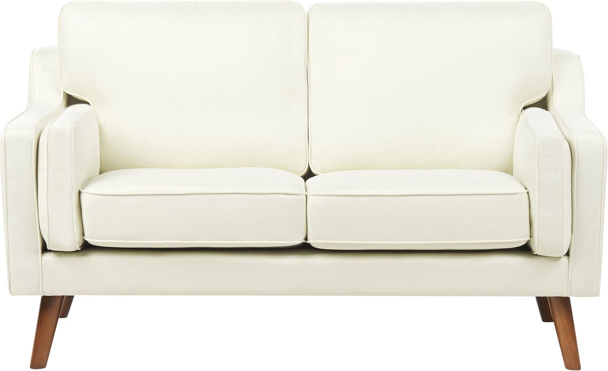 Beliani - LOKKA - Tweezitsbank - Gebroken wit - Polyester