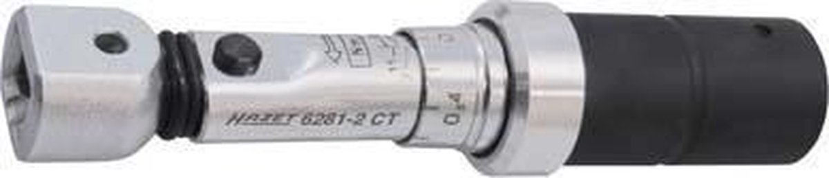 HAZET Momentsleutel 6281-2CT - Draaimomentbereik min-max: 5 - 13 Nm - Nauwkeurigheid: 4% - 9 x 12 mm insteekvierkant hol - Lengte: 125,4 mm