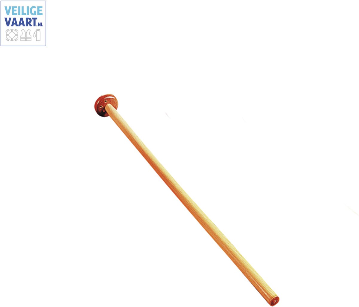 MW Vlaggenstok hout recht met knop 100 cm essen