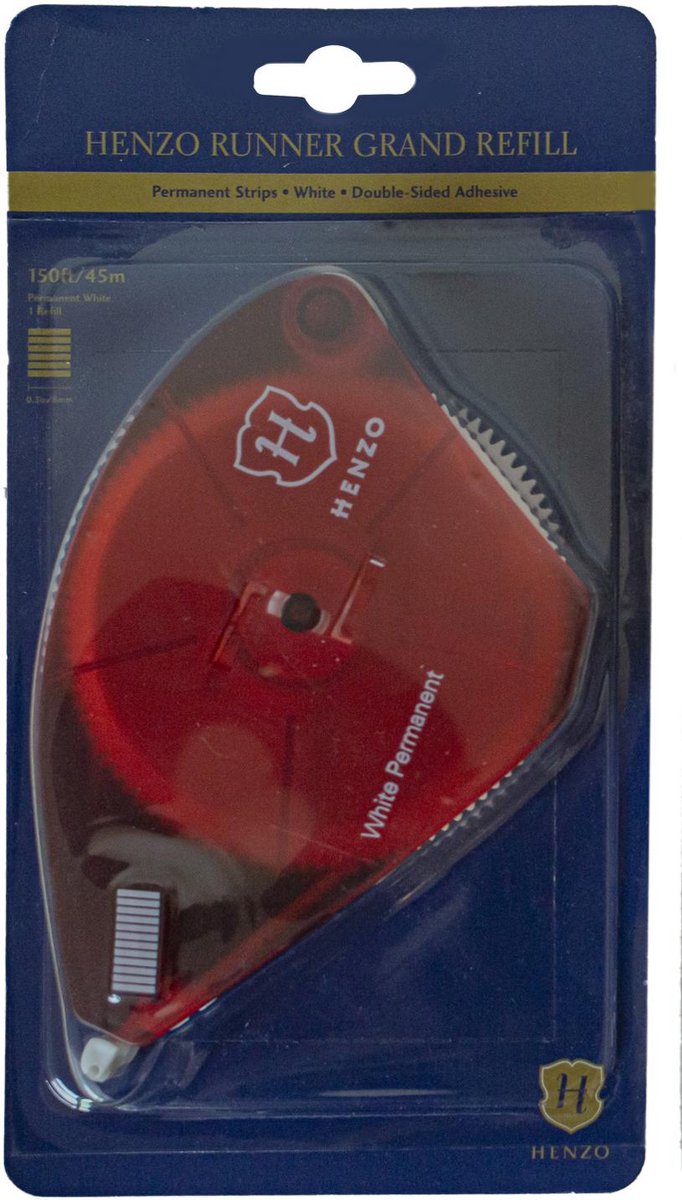 Henzo Taperunner Runner Grand Navulling 45 meter White 18.401.00