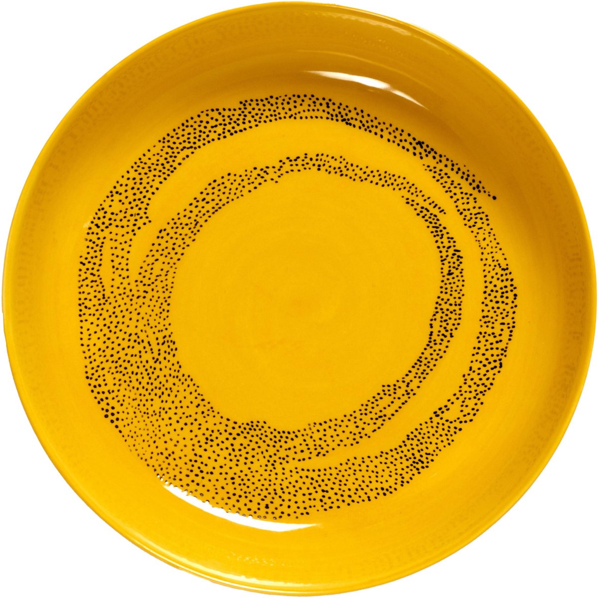 Serax Feast By Ottolenghi Diep BordØ22 Yellow Dots Black