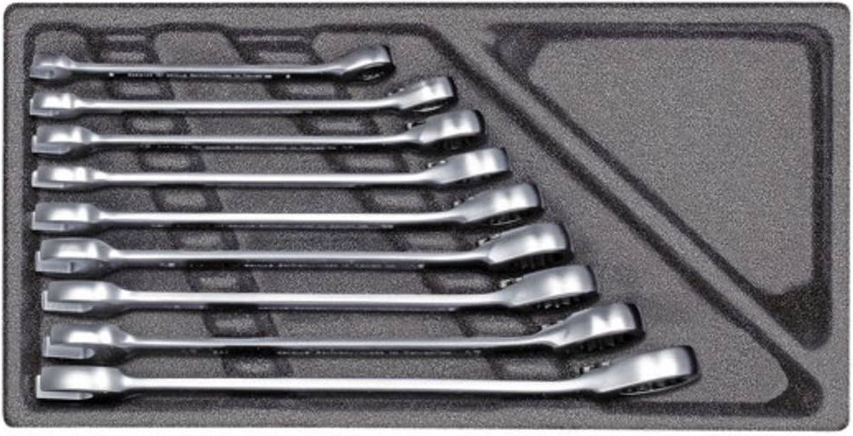 Gedore RED 3301701 R22150002 Ringratelsteeksleutelset Sleutelbreedte (metrisch) 07 - 29 mm