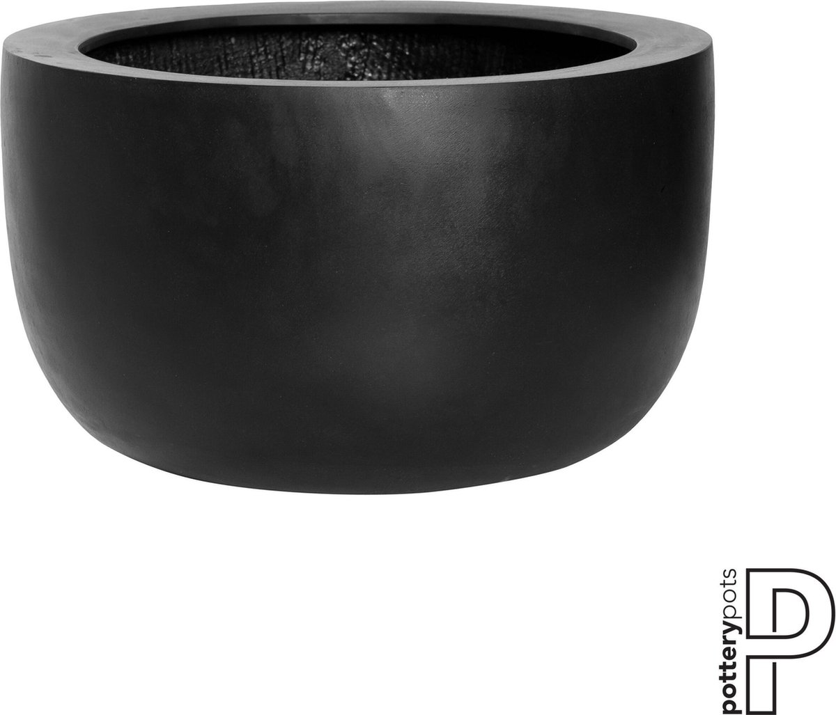 Pottery Pots Schaal-Plantenbak Sunny Zwart D 45 cm H 27 cm