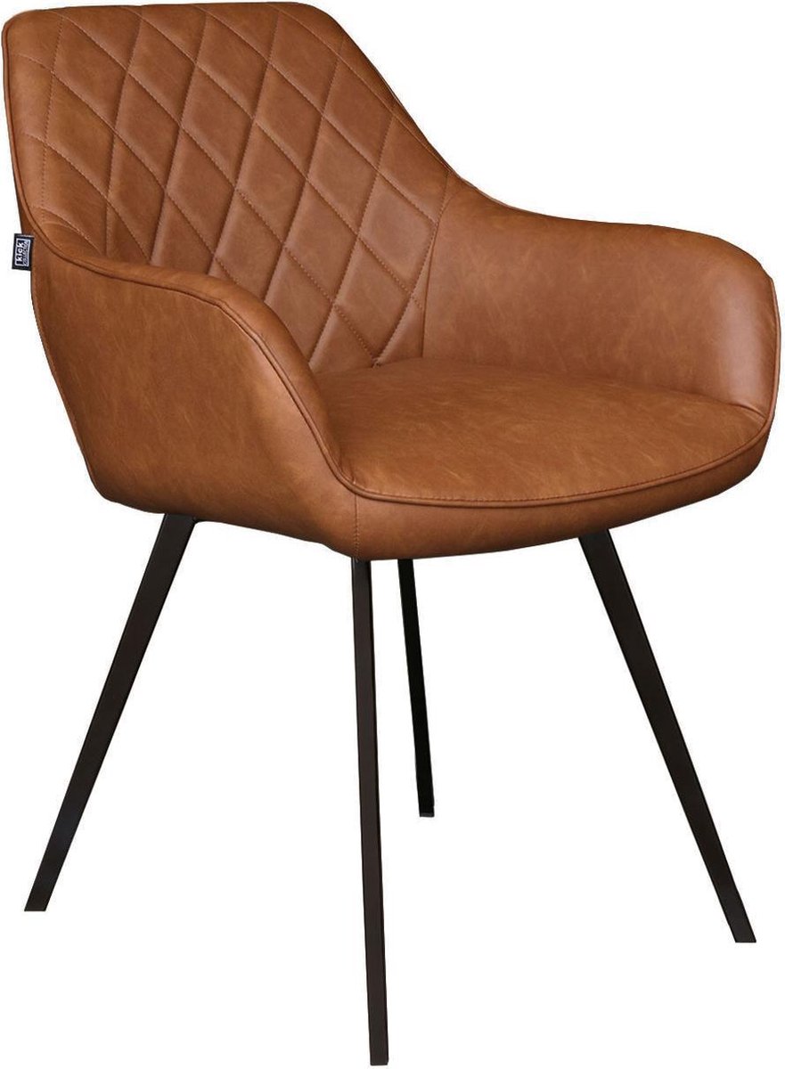 Kick eetkamerstoel Karl - Cognac