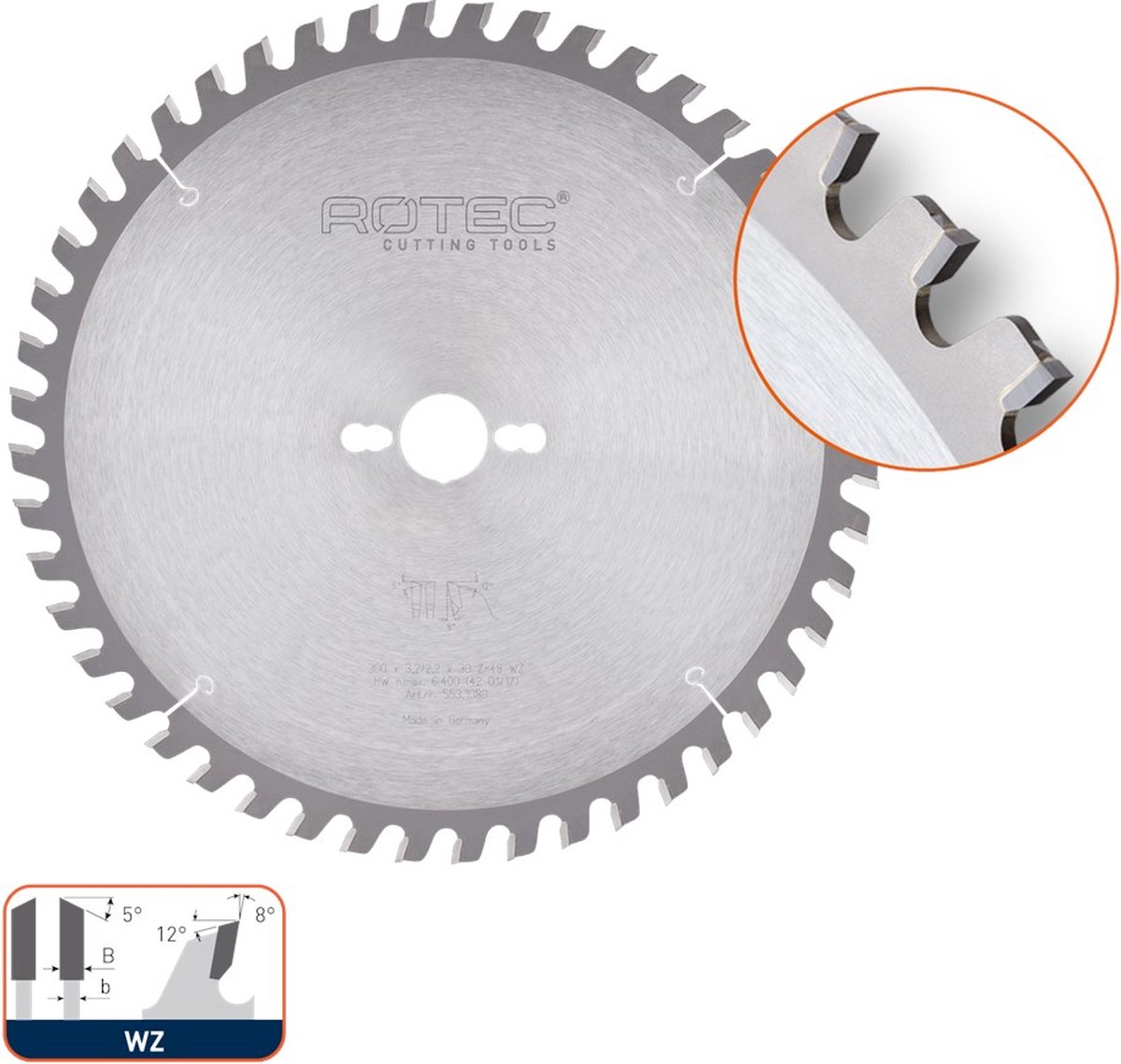 Rotec HM super-bouwzaagblad, ø500x4,0x30mm Z=72 WZ - 5531105