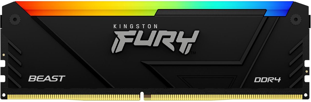 Kingston Beast RGB Werkgeheugenmodule voor PC DDR4 8 GB 1 x 8 GB 3200 MHz 288-pins DIMM KF432C16BB2A/8