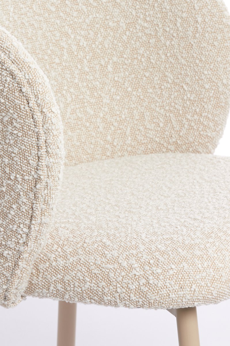 Light & Living - Eetkamerstoel ELYNA - 56x55x79cm - Wit - Set van 2
